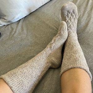 Women’s worn fuzzy socks